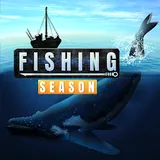 App-Symbol von Fishing Season mit Boot und Schriftzug